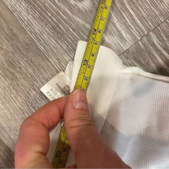 Massimo Dutti White Crisp Palazzo Wide leg High Rise Pants sz 4US - Picture 12 of 12